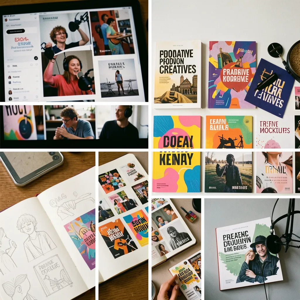 Professional podcast recording studio setup